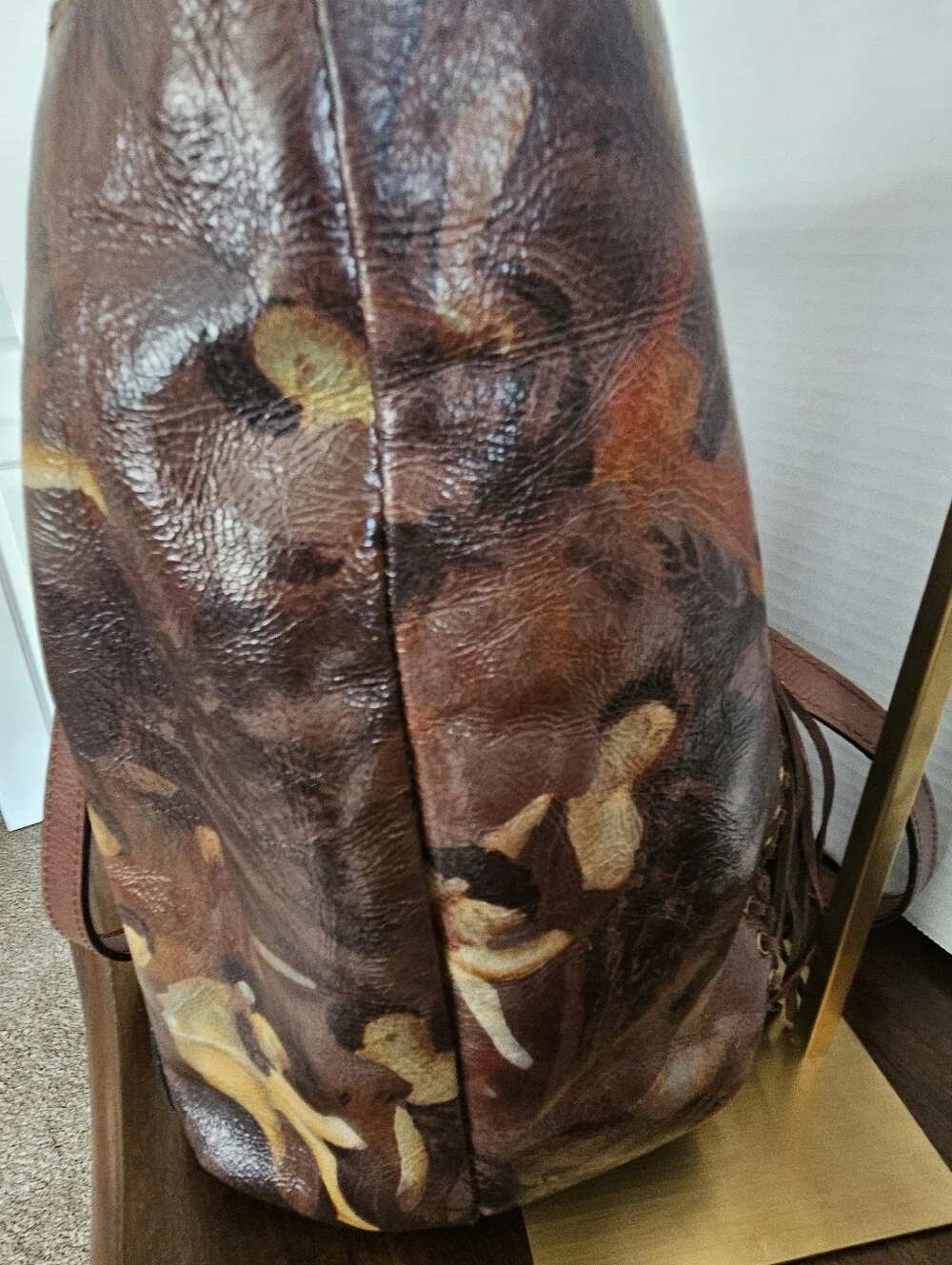 Patricia Nash Renaissance Revival Benvenuto Leather Tote Bag Limited Edition - Picture 13 of 16